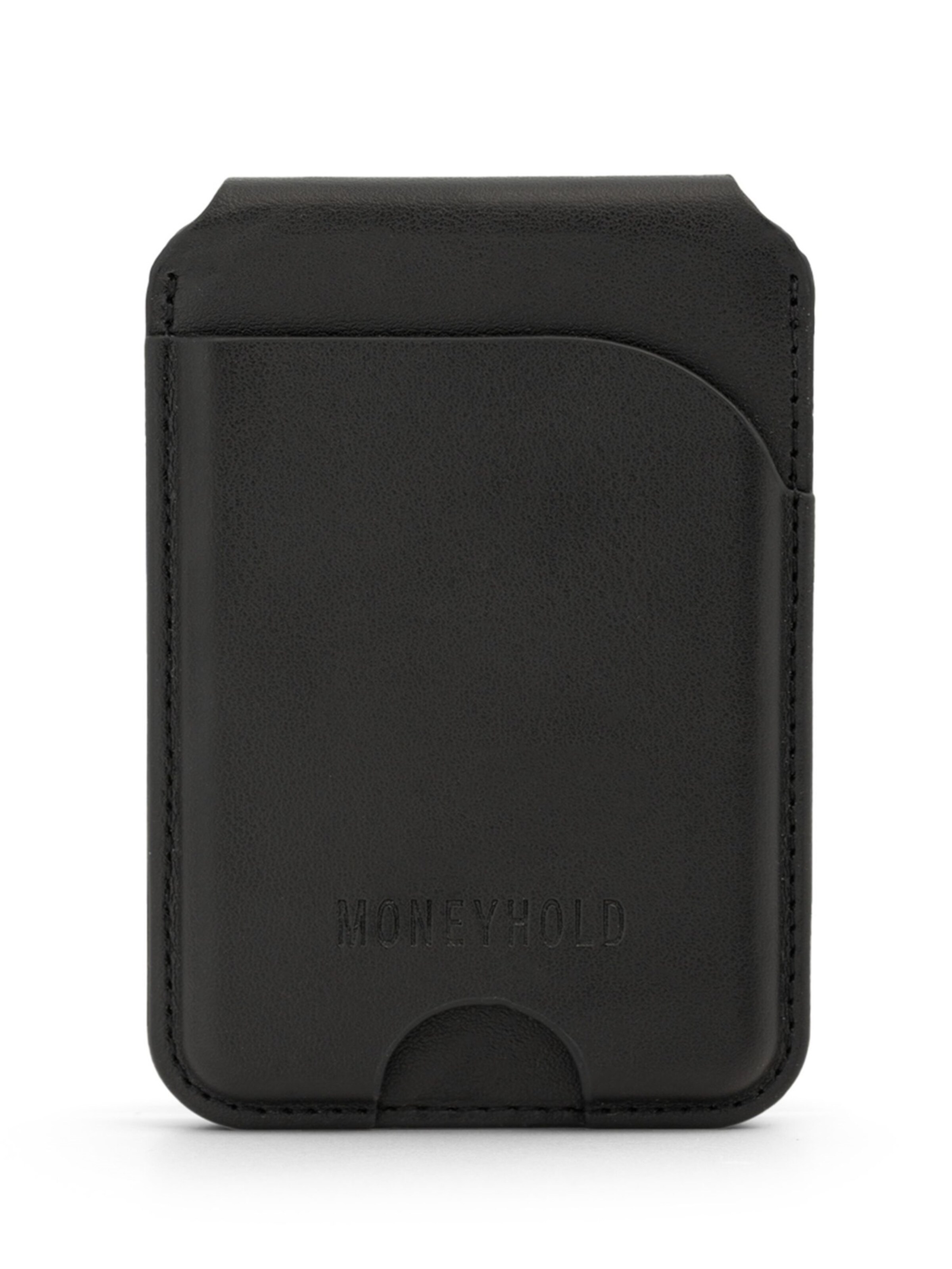 Portamonete di Moneyhold in nero: frontale