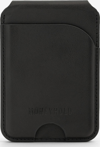 Portamonete di Moneyhold in nero: frontale