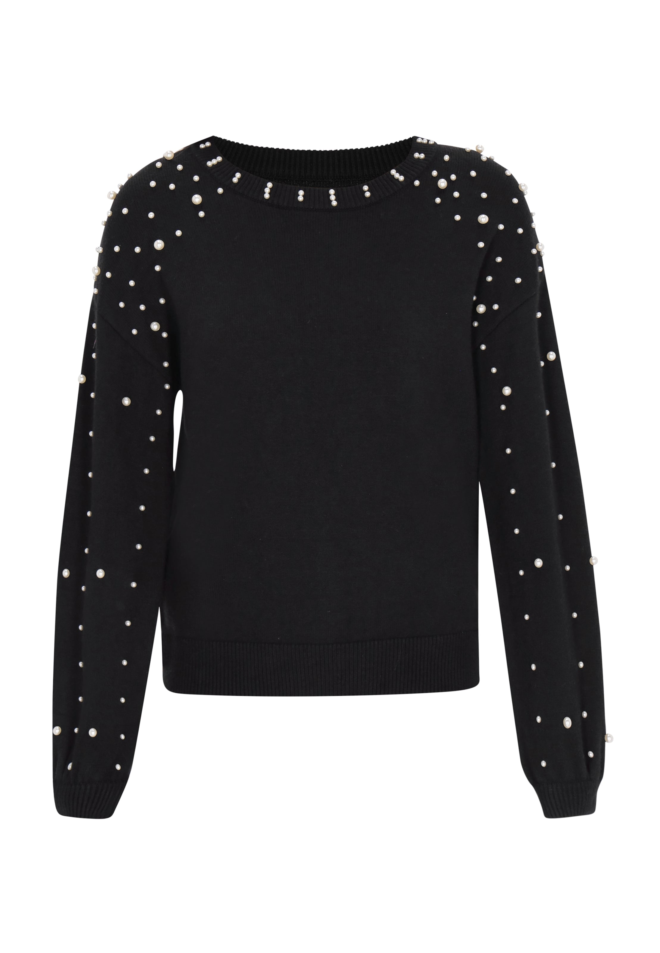 faina Πουλόβερ σε μαύρο / μαργαριταρένιο, Άποψη προϊόντος