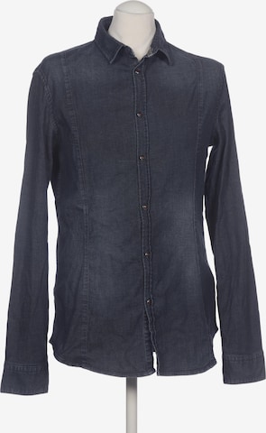 Armani Jeans Hemd XL in Blau: Vorderseite