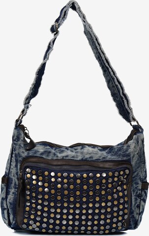 Emma & Kelly Shoulder Bag in Blue: front