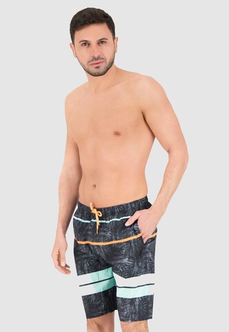 BECO the world of aquasports Board Shorts 'BEactive Night Jungle' in Black