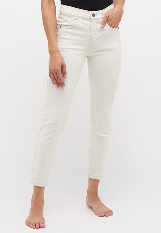 Angels Slimfit Jeans 'Ornella' in Beige: voorkant