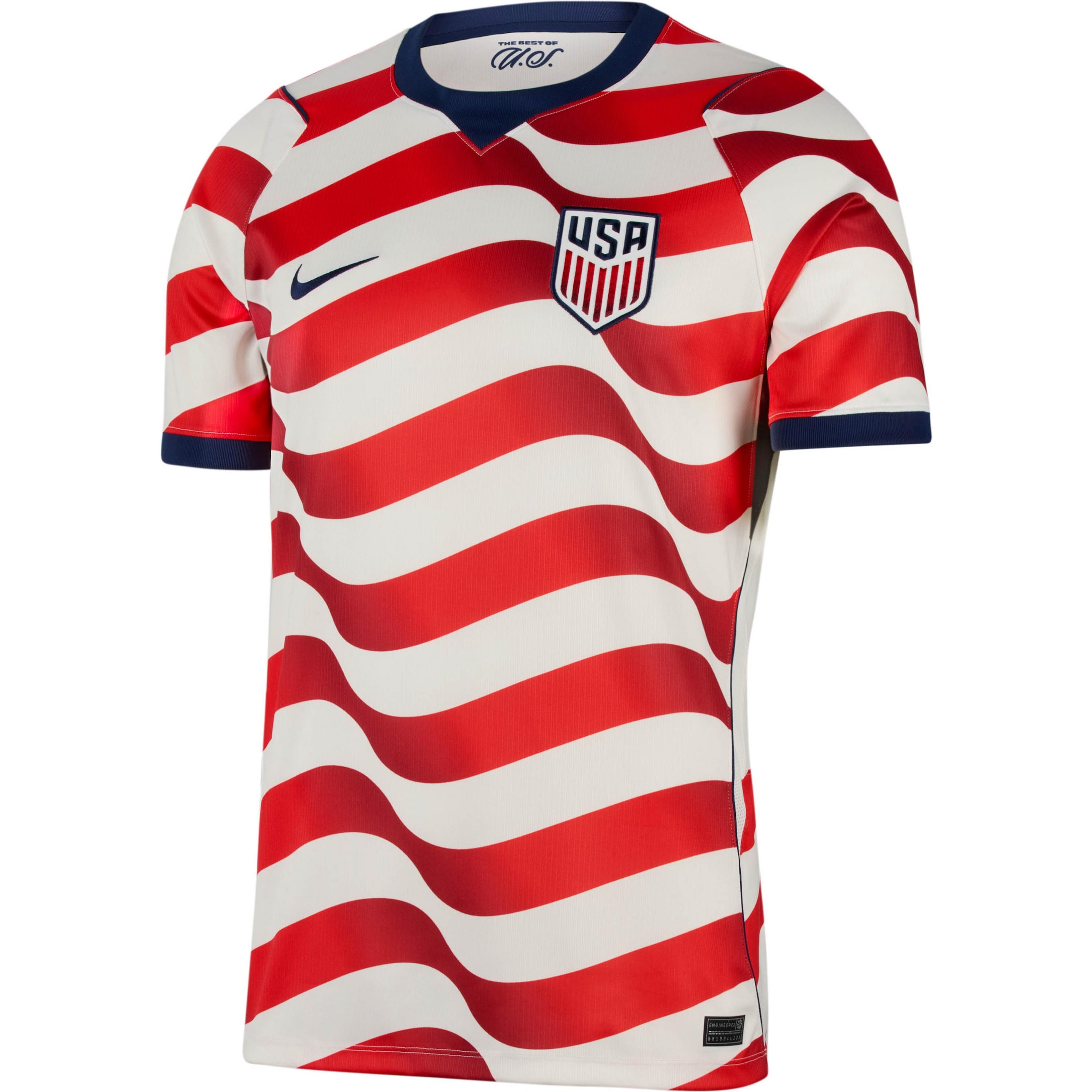 NIKE Teamtrikot 'USA' in XL in navy / greige / rot, Produktansicht