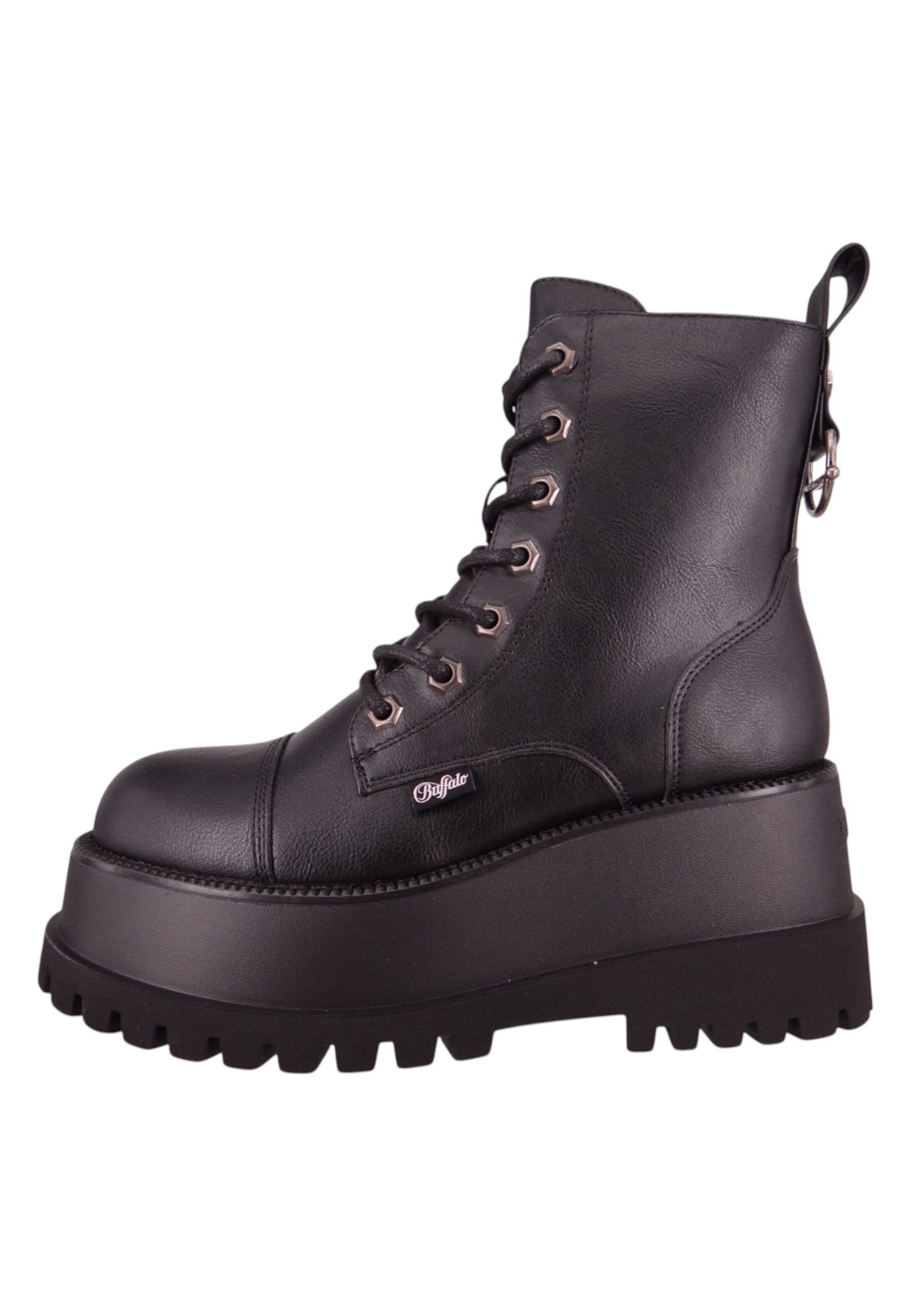 BUFFALO Lace-up bootie in Black
