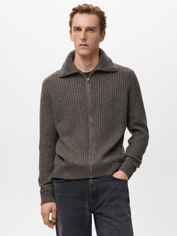 MANGO MAN Kofta 'JOANZ' i brun: framsida