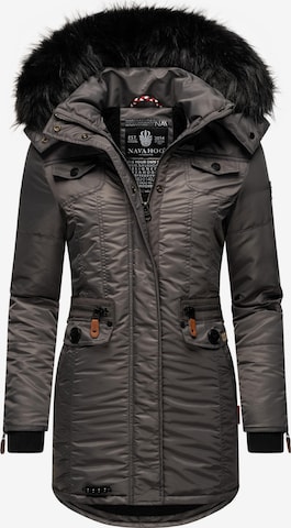 NAVAHOO Winter Jacket 'Schätzchen' in Grey: front