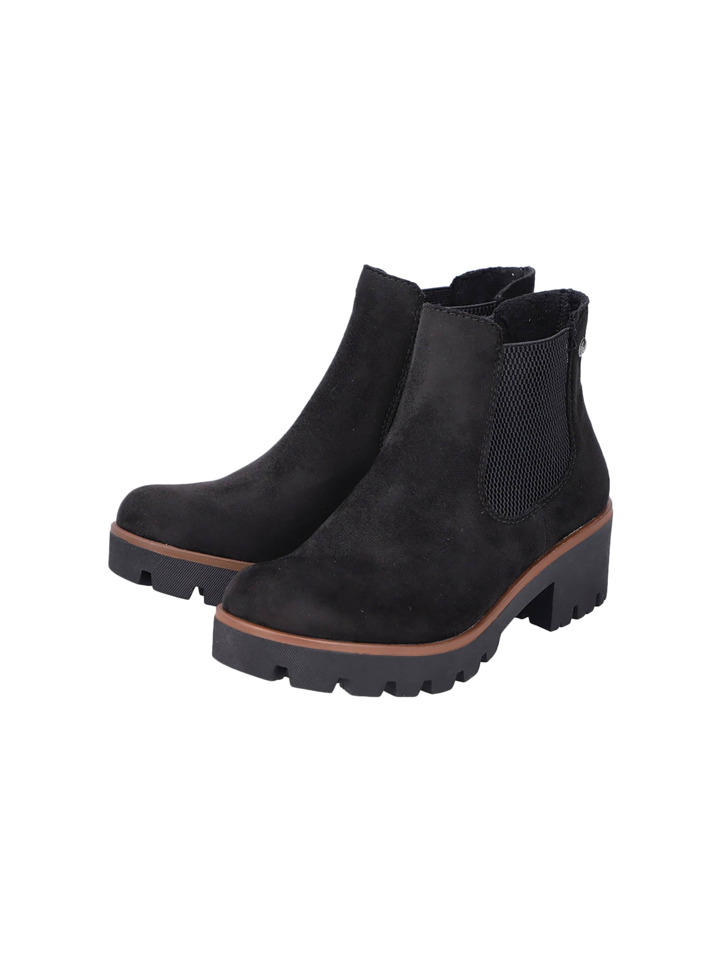 Rieker - Botas de tobillo 'Microtretch-Stiefelette zum Hineinschlüpfen' en negro