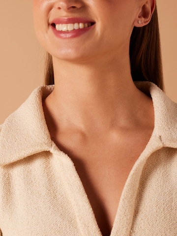 Lucardi Earrings in Silver: front