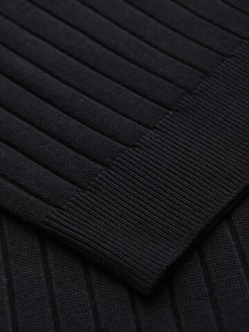 Ombre Poloshirt in Schwarz