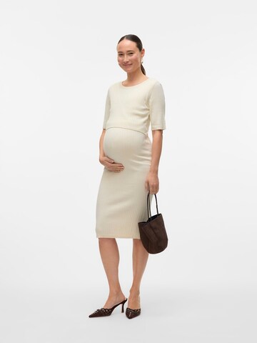 Abito in maglia 'Newsiv June' di MAMALICIOUS in beige: frontale