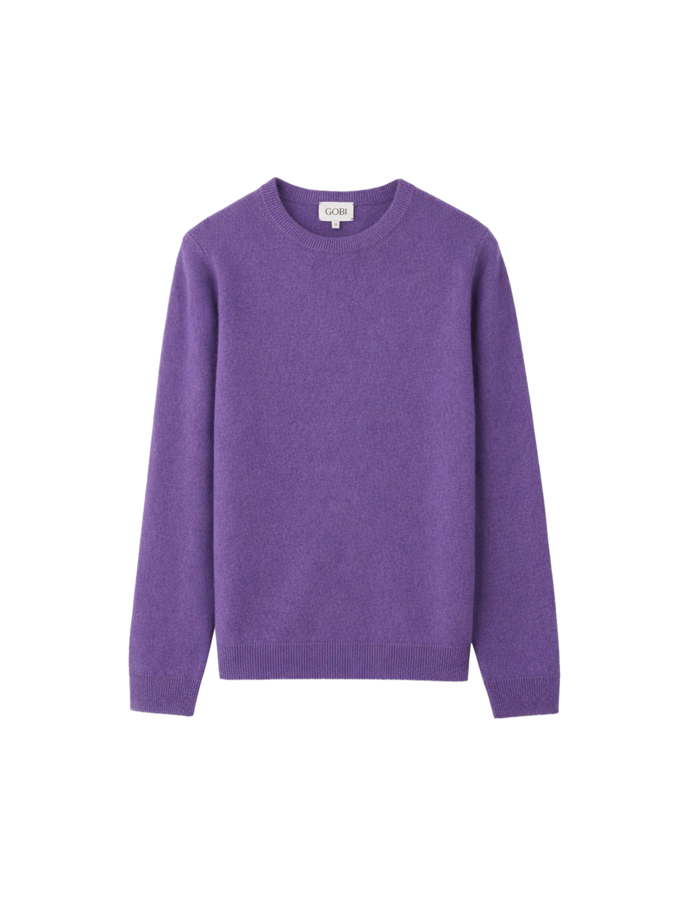 GOBI Cashmere - Jersey 'Women's Essential Cashmere Crewneck Sweater' en lila: frente