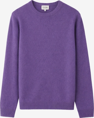 GOBI Cashmere Neulepaita 'Women's Essential Cashmere Crewneck Sweater' värissä lila: etupuoli