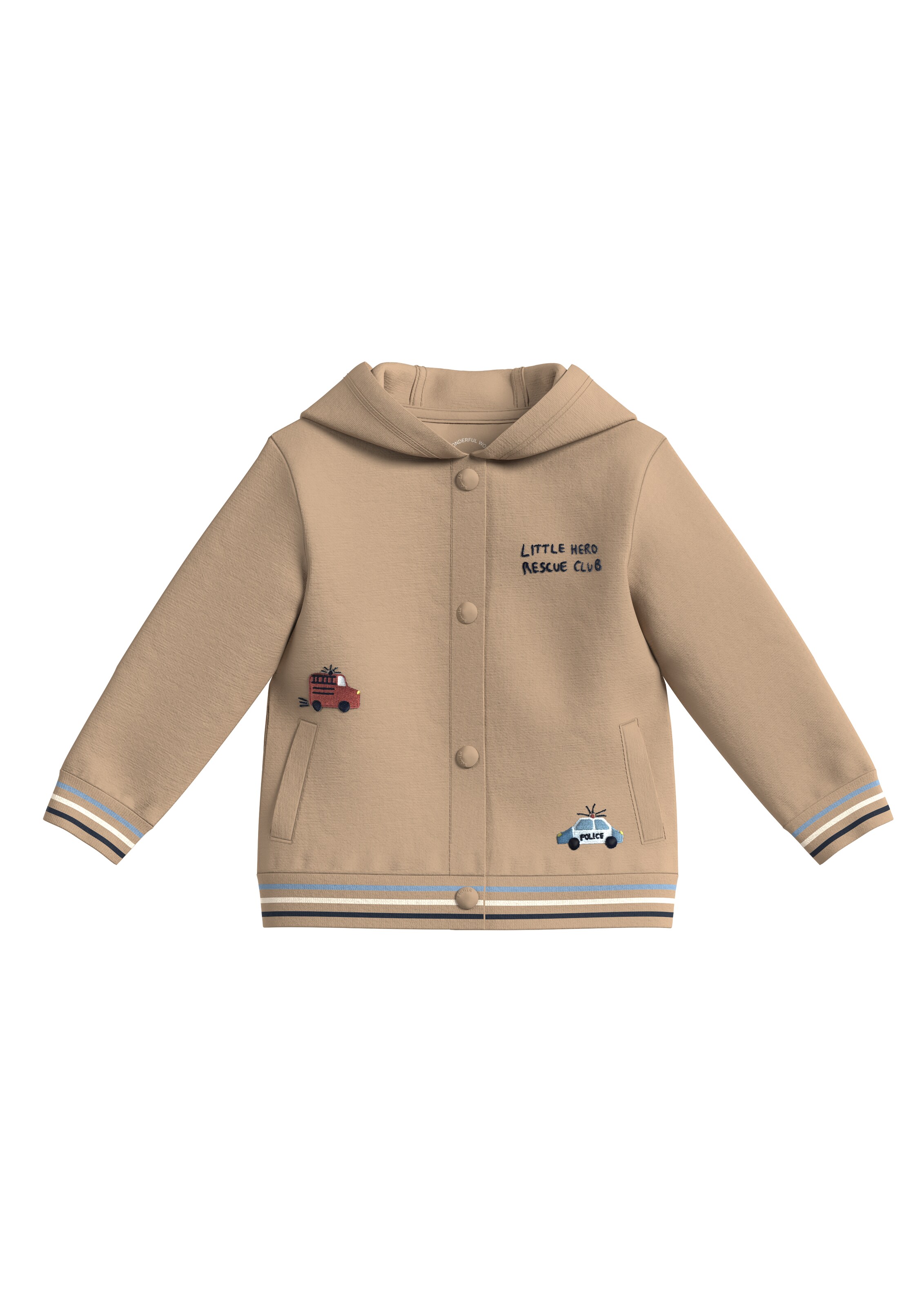 s.Oliver Sweatjacke in Braun: Vorderseite