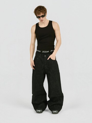 2005 Luźne Jeansy 'ULTRA BAGGY FIT RAW DENIM - BLACK' w kolorze czarny