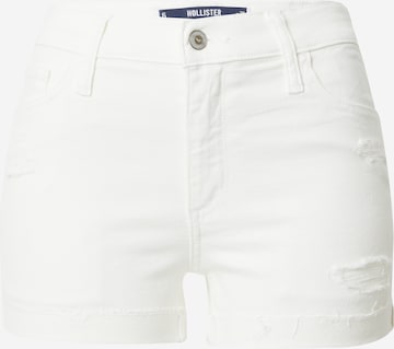 HOLLISTER Regular Jeans in White: front