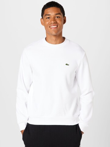 Sweat-shirt LACOSTE en blanc : devant