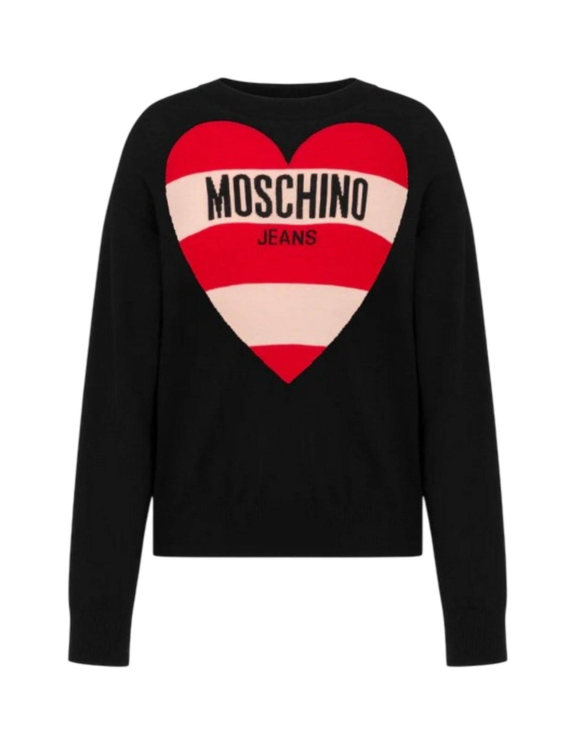 MOSCHINO - Jersey en negro: frente