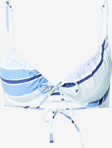 HOLLISTER Koszulkowy Góra bikini 'MAY' w kolorze niebieski: przód