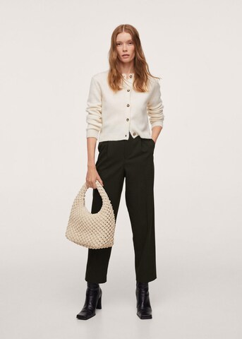 MANGO Regular Pleat-Front Pants in Black