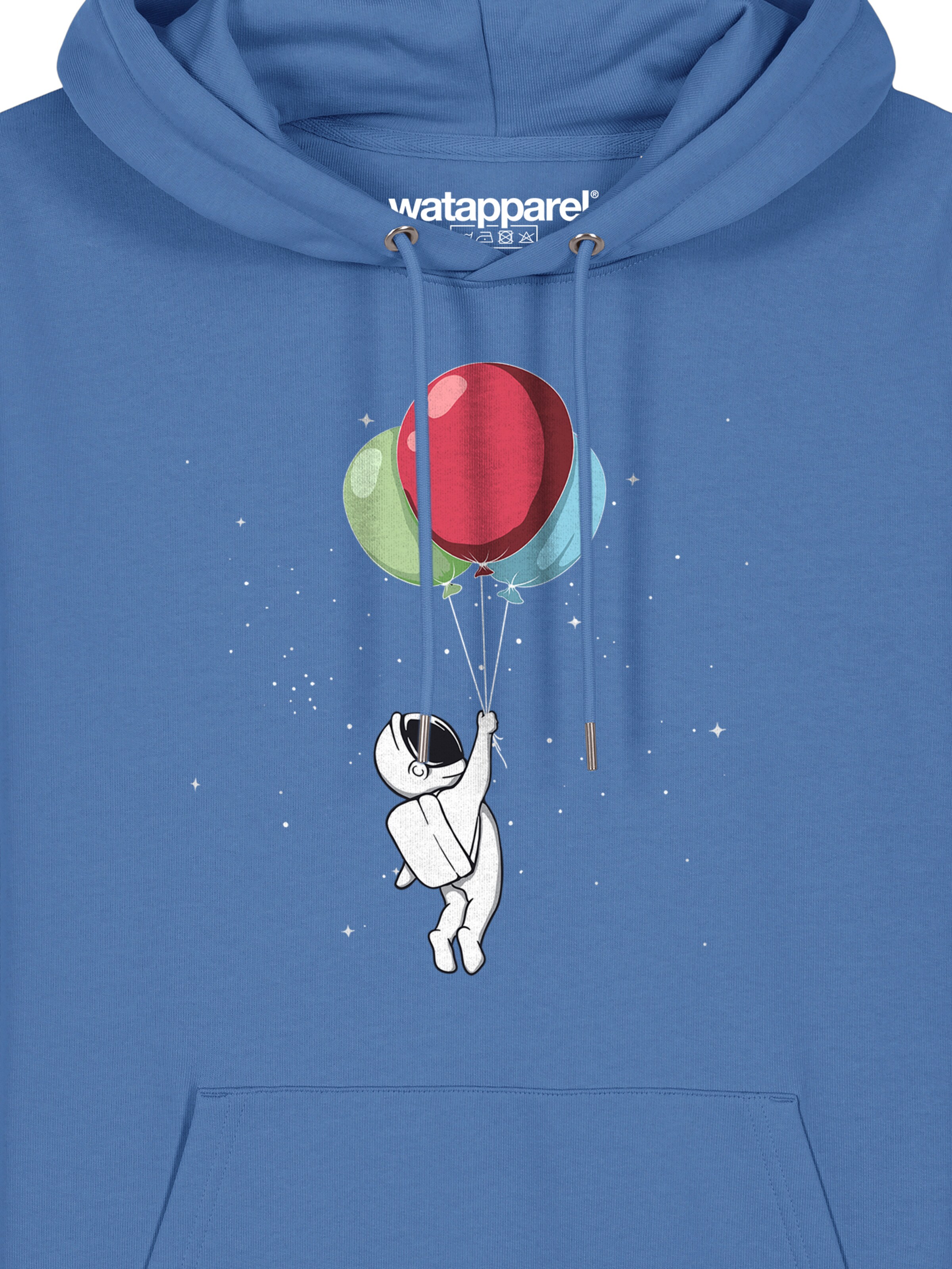 Watapparel Sweatshirt ' Little Balloon Astronaut ' in Blauw