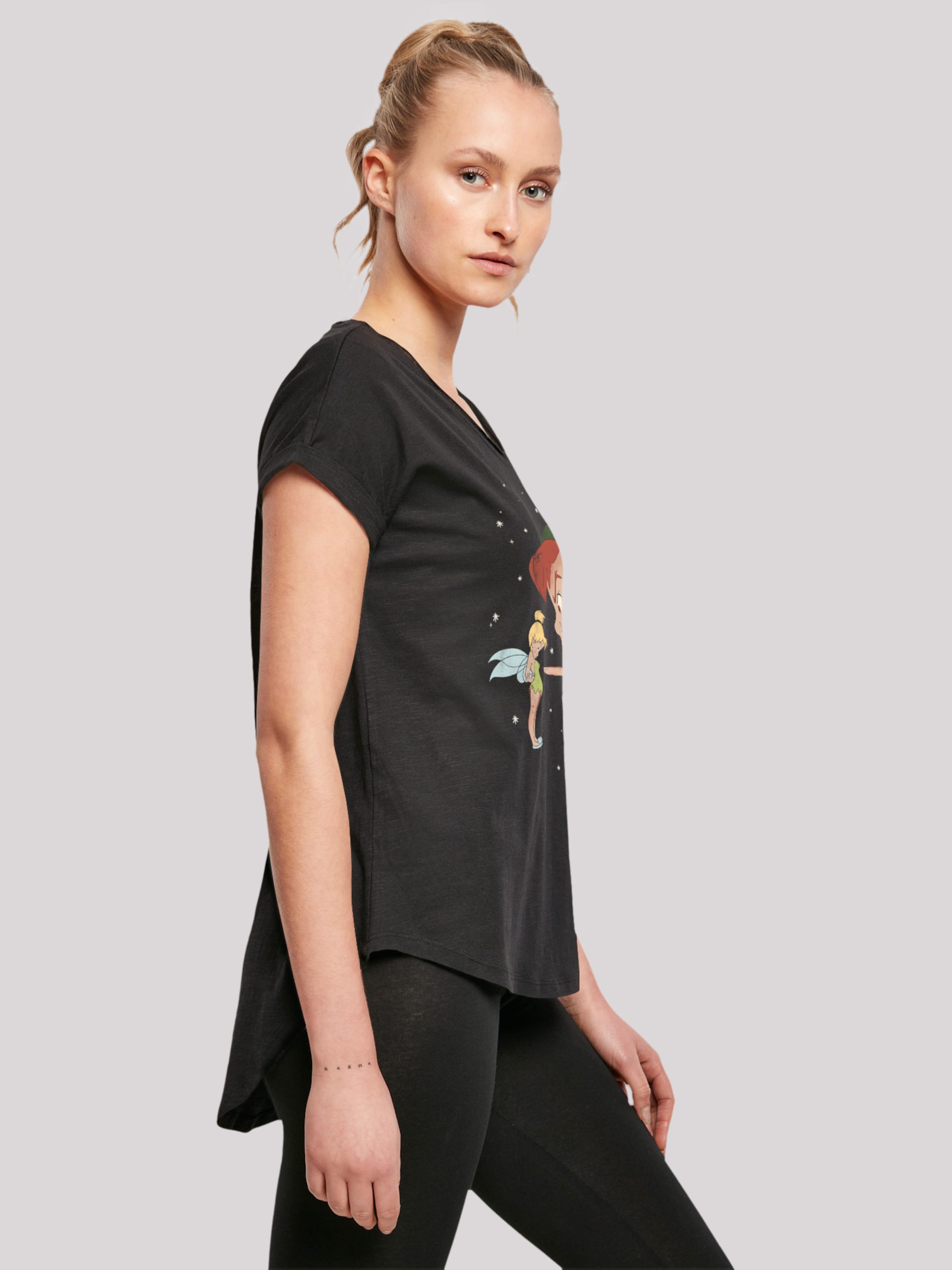 F4NT4STIC Shirt 'Disney Peter Pan' in Black | ABOUT YOU