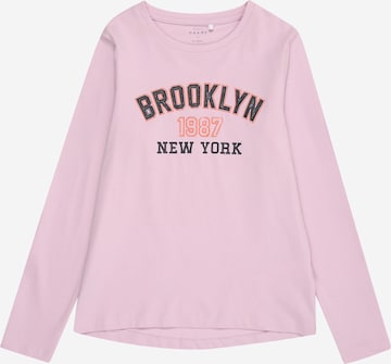 NAME IT Shirt 'NKFVIX' in Lila: Vorderseite