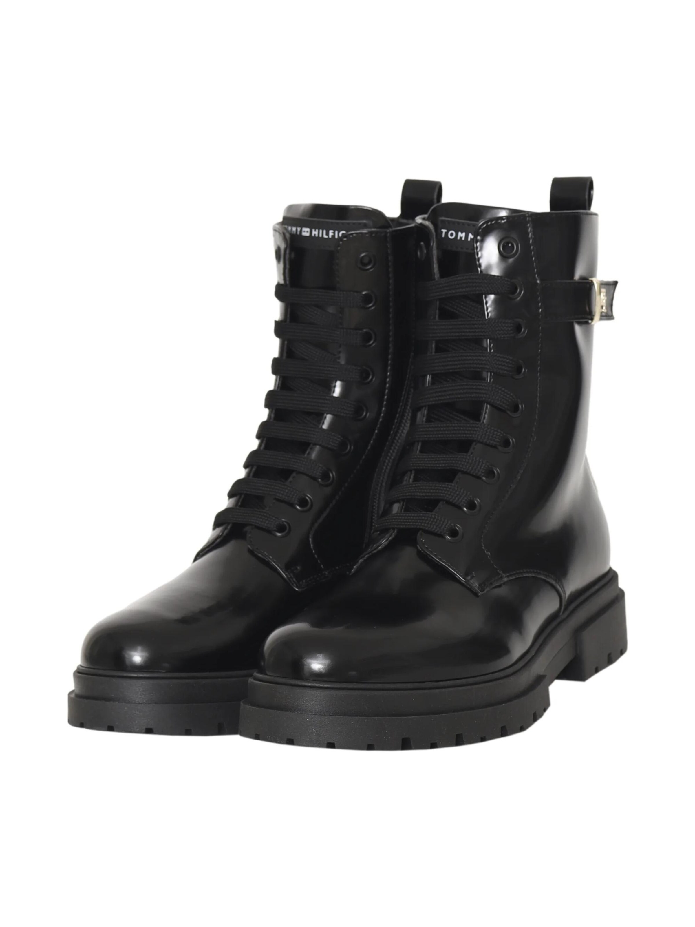 TOMMY HILFIGER Boots in Black: front