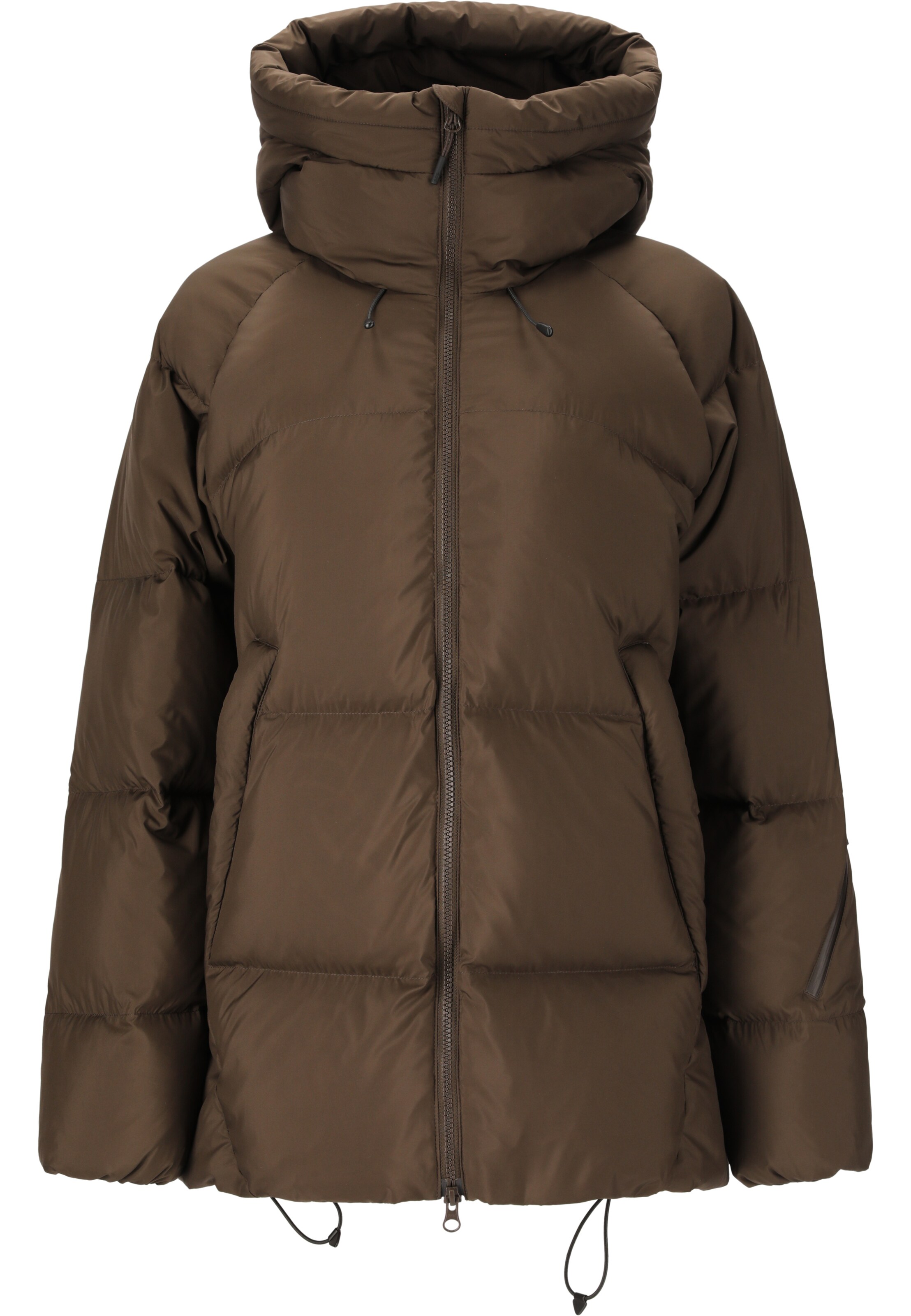 SOS Steppjacke 'Lyell' in Braun: Vorderseite