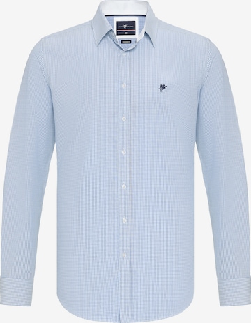 DENIM CULTURE - Ajuste estrecho Camisa 'Kendrick' en azul: frente