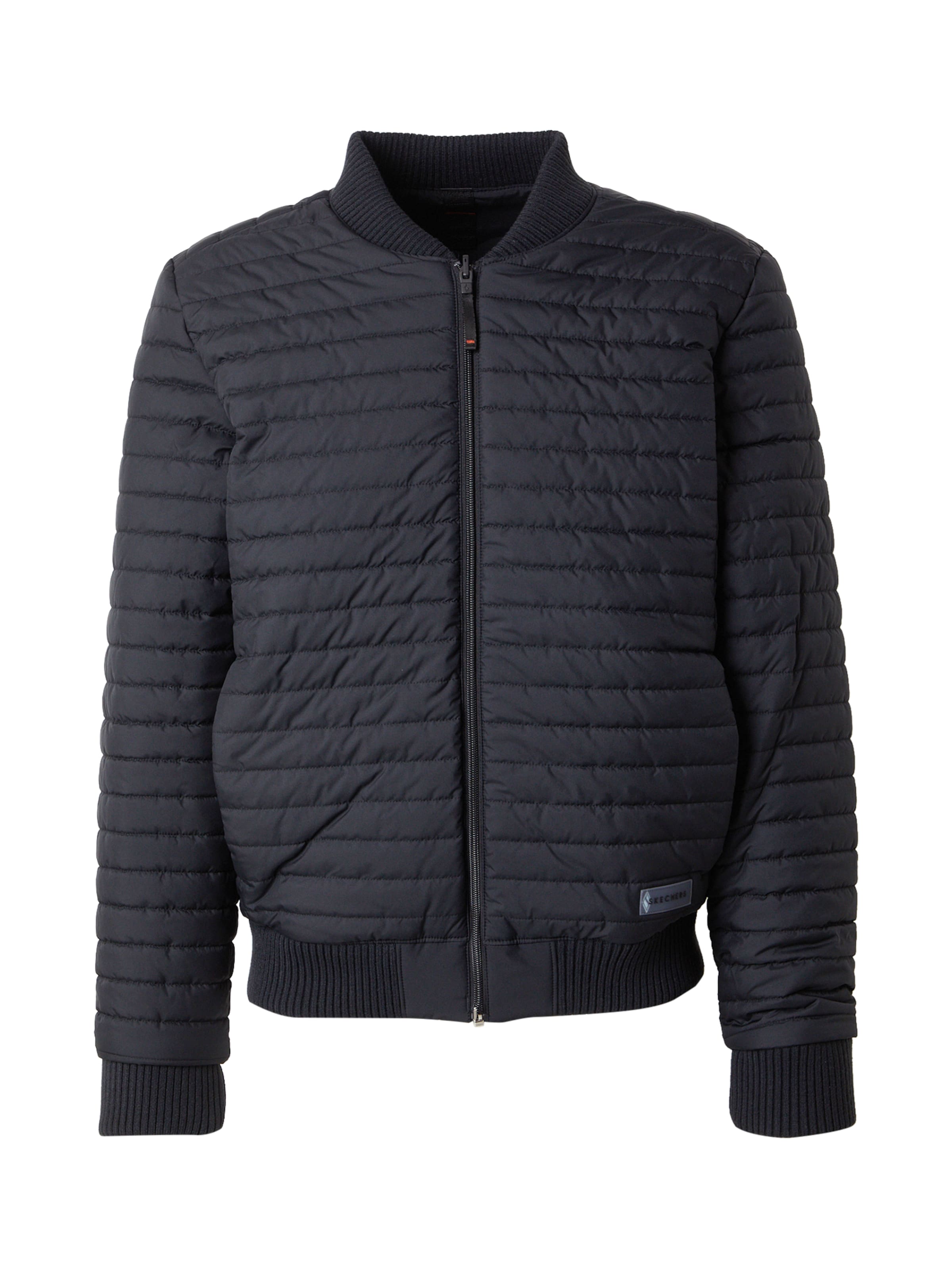 SKECHERS Куртка в спортивном стиле в Черный