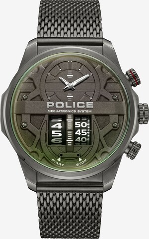 Montre à affichage analogique 'ROTORCROM' POLICE en gris : devant