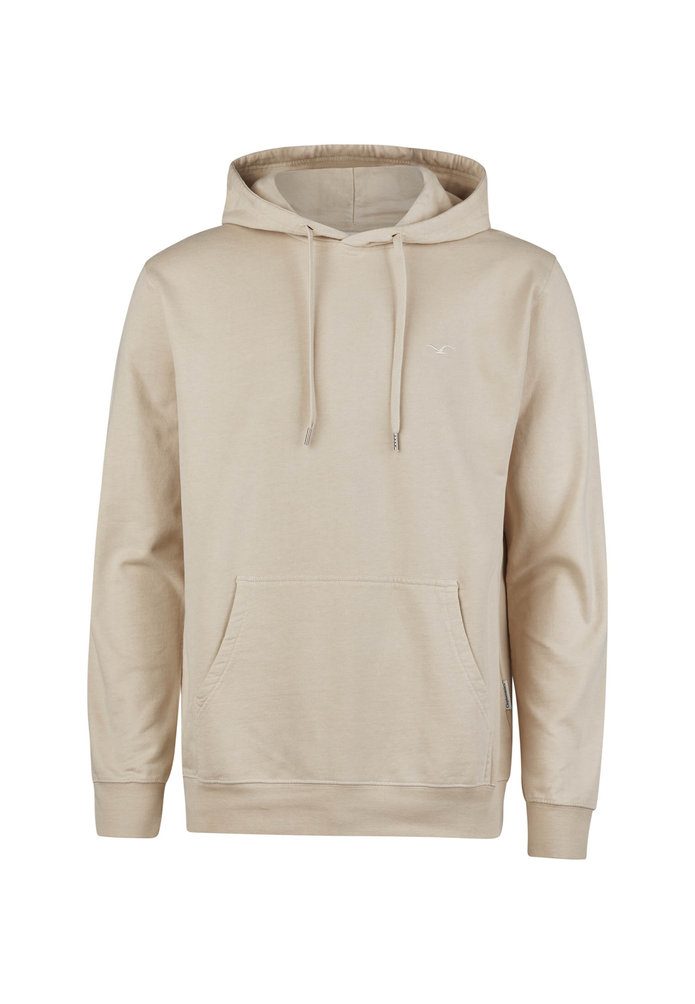 Cleptomanicx Hoodie 'Ligull' in Grau: Vorderseite