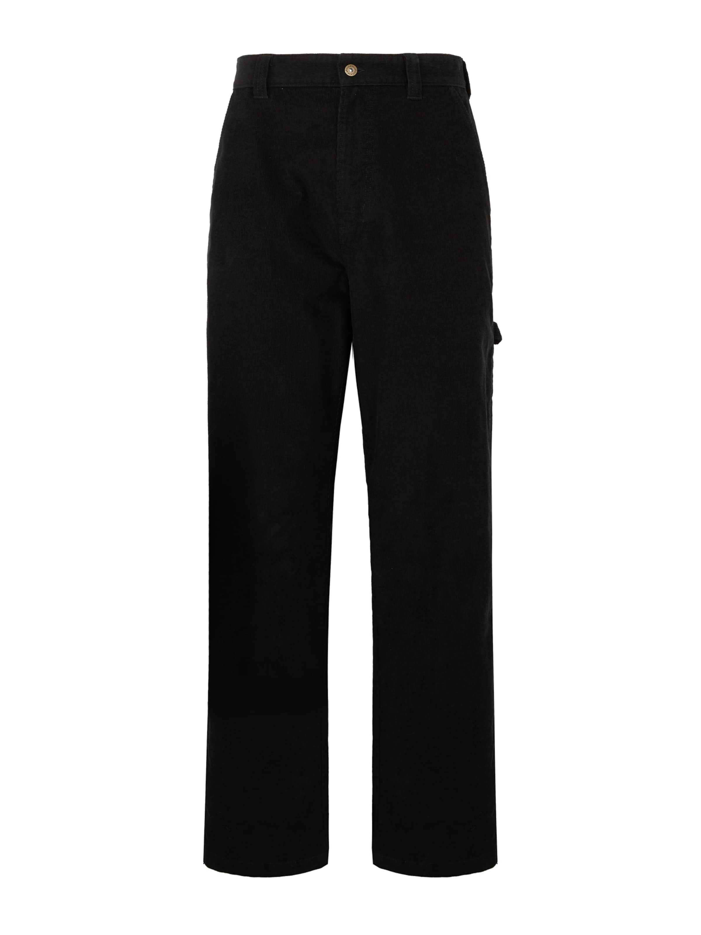 DICKIES Regular Cargo trousers 'CORDUROY CARPENTER' in Black: front