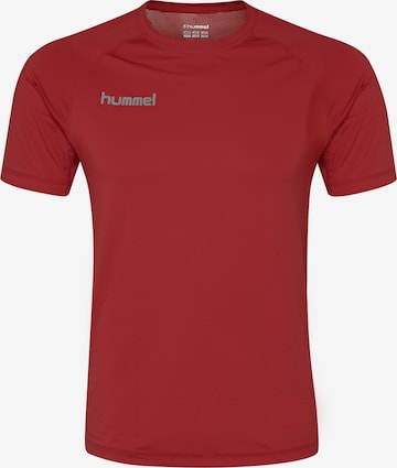 T-Shirt fonctionnel Hummel en rouge : devant