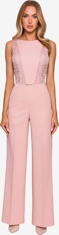 made of emotion Overal 'Kombinezon z koronkowymi wstawkami' – pink: přední strana