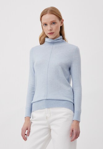 Finn Flare Langarmpullover 'Basic' in Blau