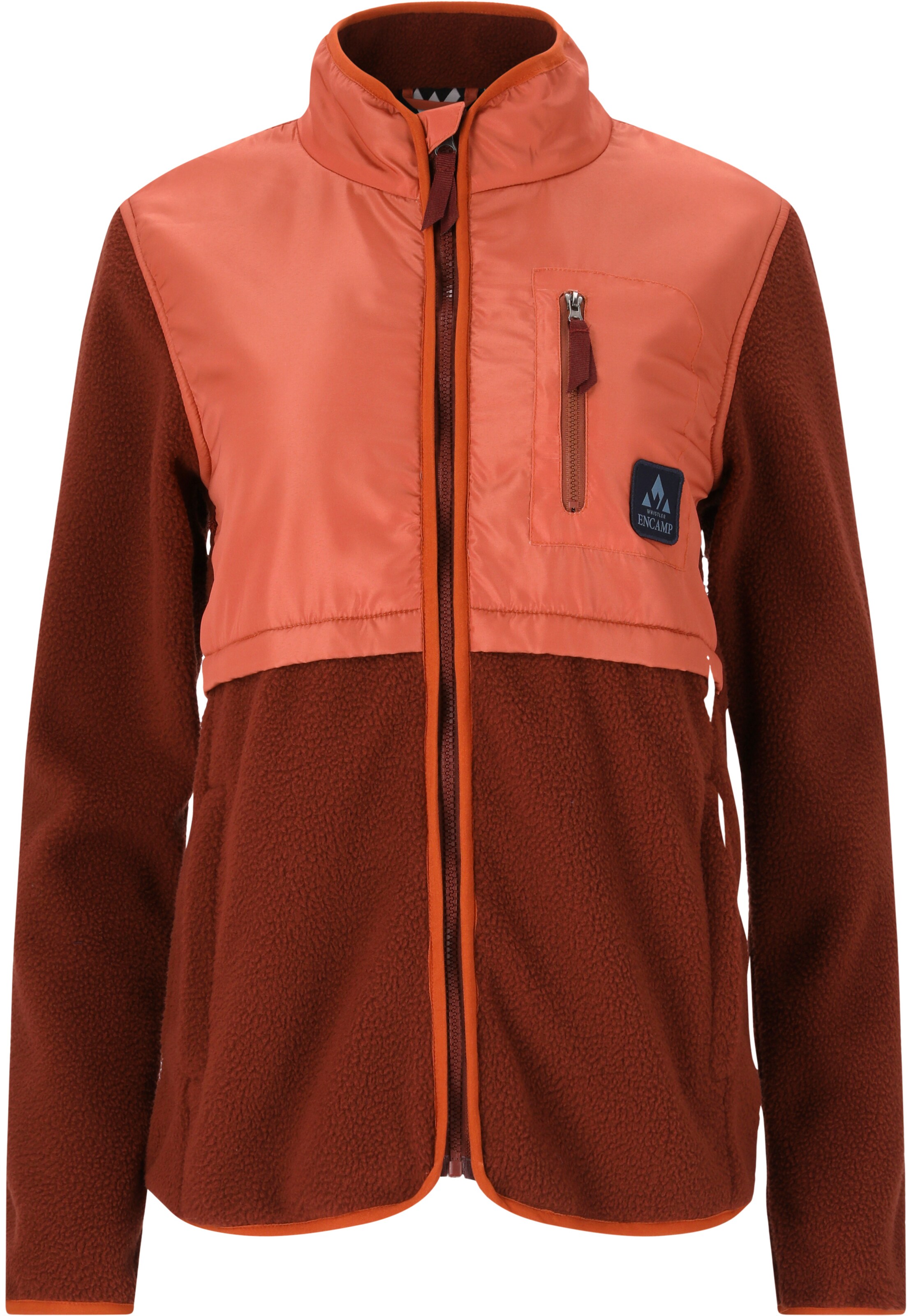 Whistler Functionele fleece jas 'Oak' in Rood: voorkant