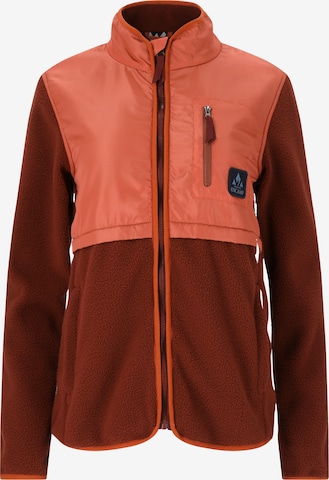 Whistler Athletic Fleece Jacket 'Oak' in Red: front