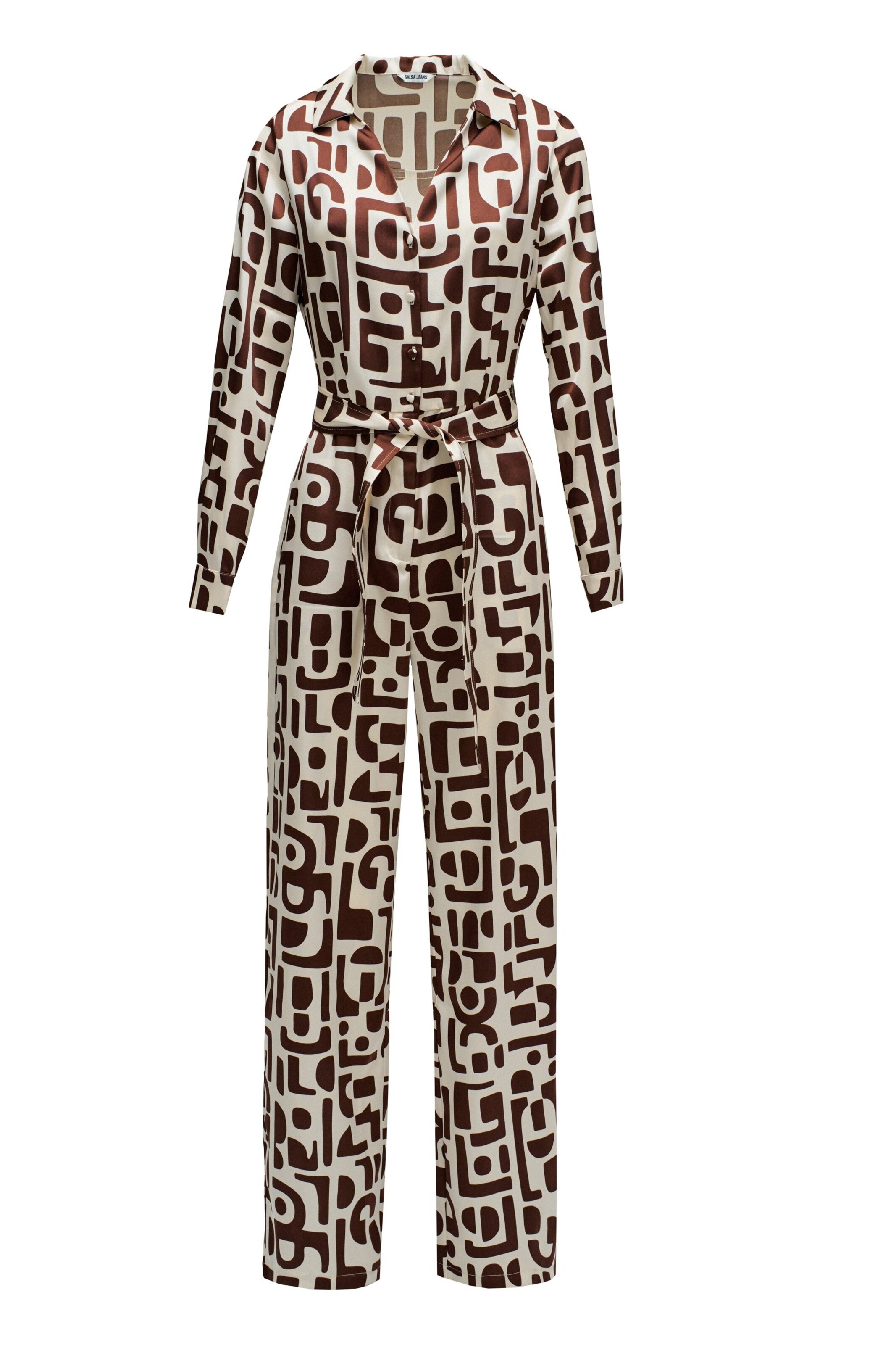 Salsa Jeans Jumpsuit in Beige: voorkant