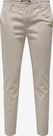 Only & Sons - Pantalón chino 'MARK LUCA LIFE' en beige: frente