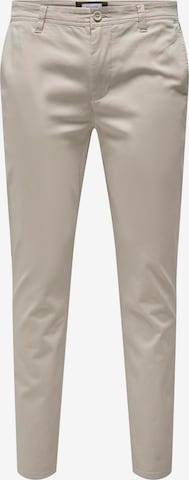 smėlio Only & Sons „Chino“ stiliaus kelnės 'MARK LUCA LIFE': priekis