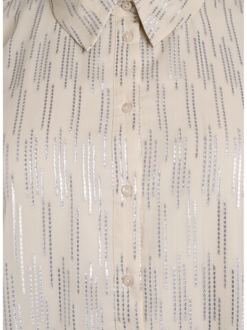 Zizzi Blouse 'CAFANIA' in Beige