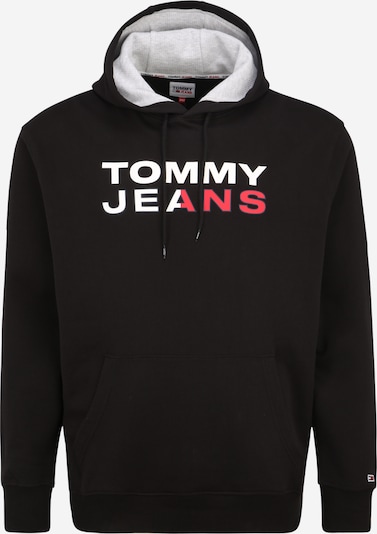 Tommy Jeans Plus Sweatvest in de kleur Rood / Zwart / Wit, Productweergave