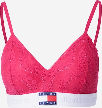 Tommy Jeans - Triangular Soutien em rosa: frente