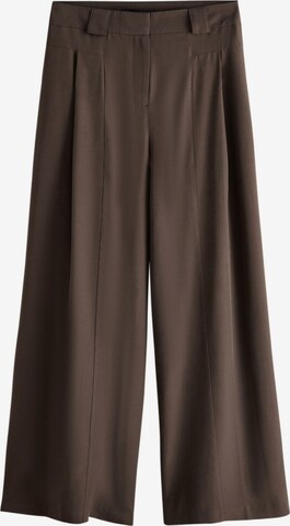 Pantaloni con pieghe di Next in marrone: frontale