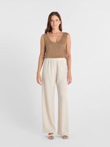 Le Temps Des Cerises Loosefit Broek 'SIDIA' in Beige