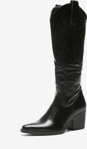 Bottes de cowboy Salinyang en noir : devant