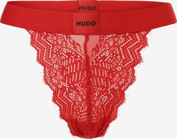 HUGO Thong in Red: front
