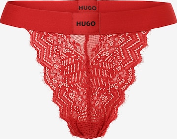 HUGO Red Thong in Red: front